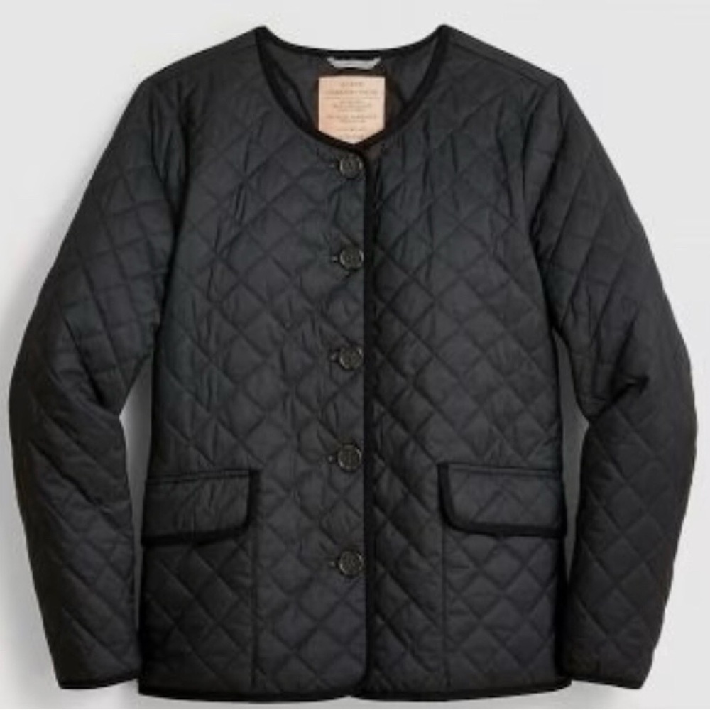 Black Quilted Lightweight Lady Jacket